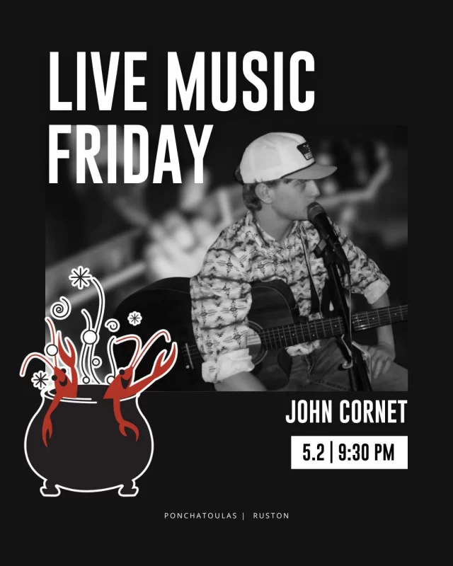 Live tunes. Cold drinks. The cure for your long week is named John Cornet.@yohncornet